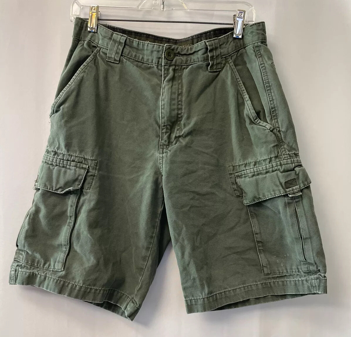 Boy Scouts Mens/boys green khaki Cargo shorts vintage… Gem