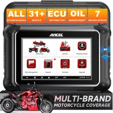 ANCEL MT700 Motorcycle All System Diagnostic Tool OBD2 Scanner Oil Service Reset