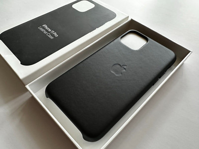 Original Apple Leather Case for iPhone 11 Pro 5.8'' (MWYE2ZM/A) - Black