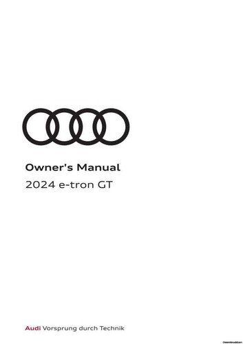 Audi e-tron GT OWNERS HANDBOOK MANUAL - ALL YEARS - NEW PRINT - FREE POSTAGE - Picture 4 of 4