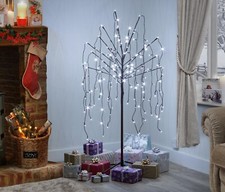 Weeping Willow or Fire Work Shape Tree w/Warm or Ice White LED's In/Outdoor Tree