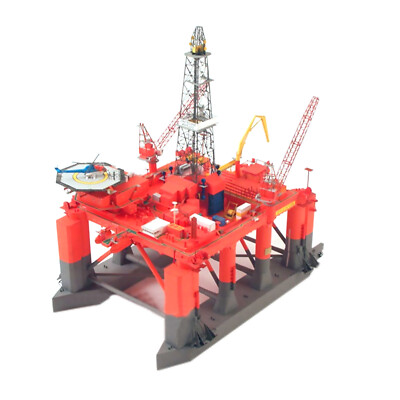 Unassembled 1:400 Paper Norwegian emi-Submersible Oil Drilling Platform Model