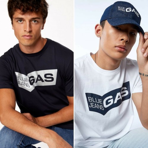 GAS JEANS MAGLIA UOMO MANICA CORTA T-SHIRT DHARIS/R LOGO JERSEY HEAVY S |  eBay