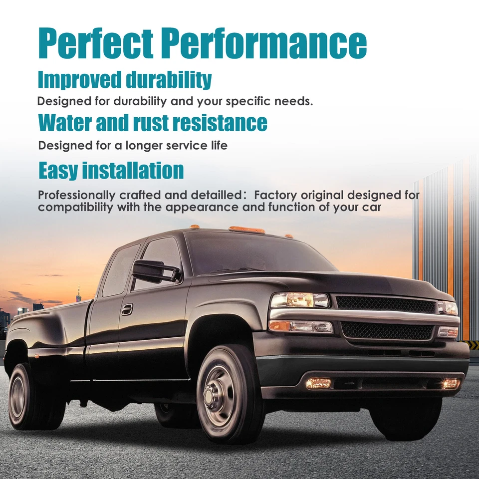 Black Steel Front Bumper Face Face Bar for 99-02 GMC Sierra 1500 00-06 Yukon Foto 4 de 4