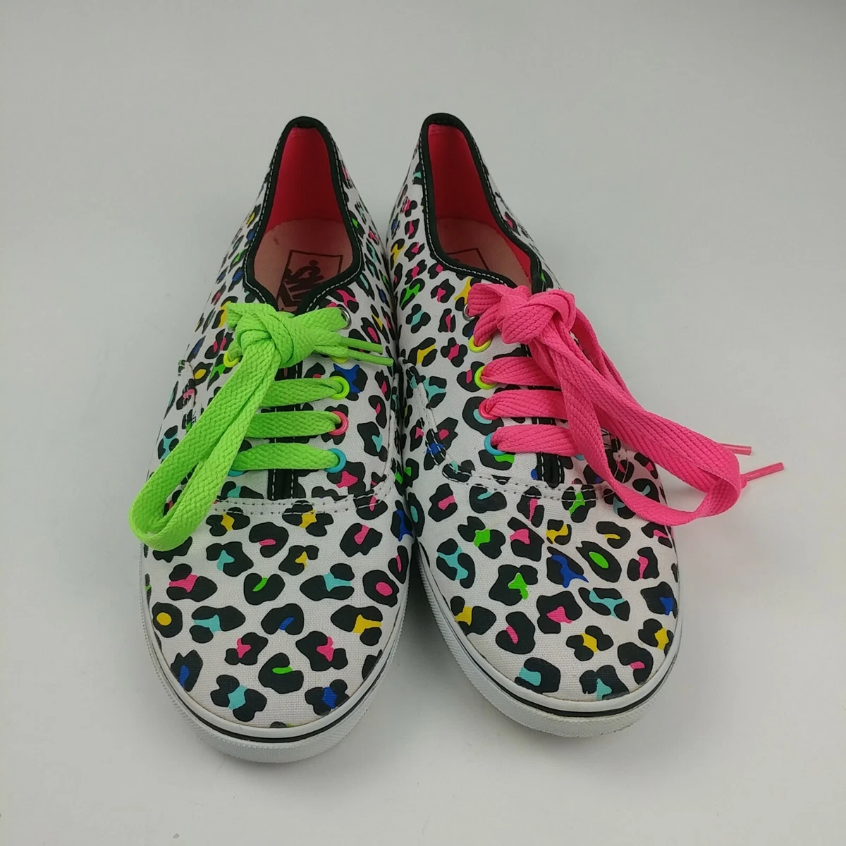 Vans colorful Leopard Cheetah Print Shoe 8.5 woman&#039;s 10 T 375 | eBay