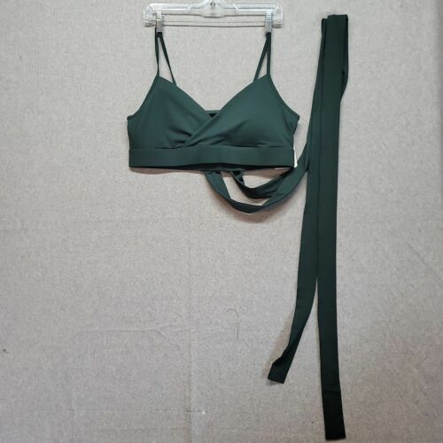 Fabletics Womens Green Nola Low Impact Wraparound Adjustable Sports Bra Size XXL - Afbeelding 1 van 12