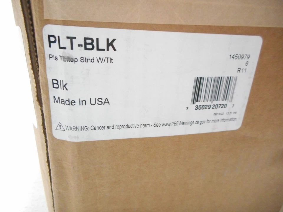 Peerless SolidPoint Plasma Table Top TV Stand - Steel - Black - PLT BLK - Image 3 of 3