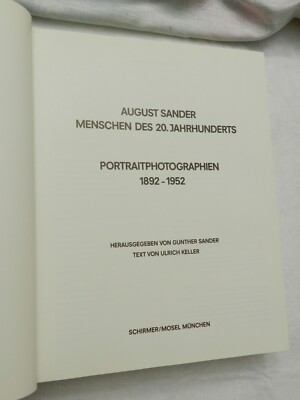 1980, August Sander. Menschen des 20 Portraitphotographien, HBw