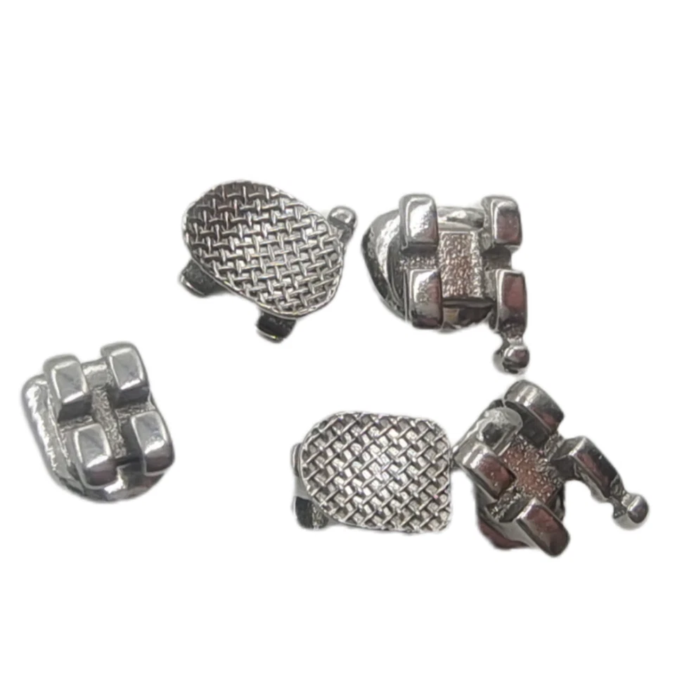 10 pacotes de suportes de metal ortodontológicos padrão Edgewise 018 ganchos 345 - Imagem 3 de 4