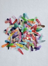 140 pc Multi-Colored Hair Clips Hand Counted Variety of Colors Children Hair