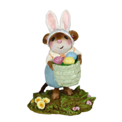 Wee Forest Folk HOPPY EASTER BOY, WFF# M-719b, Easter Mouse, Issued 2022