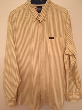 Chaps Easy Care Men's Long Sleeve Striped Button-Up Shirt Size XL