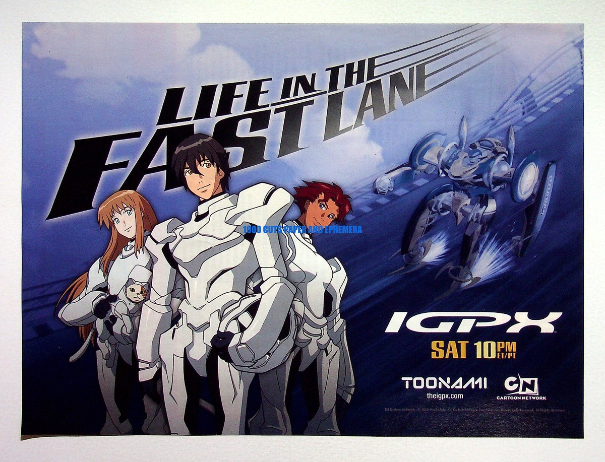 IGPX Toonami Cartoon Network 2005 Anime Trade Print Magazine Ad