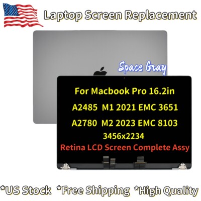 For Macbook Pro A2485 A2780 M1 M2 2021 2023 MK183LL/A MK193LL/A LCD Screen Gray