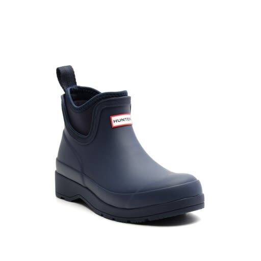 靴 HUNTER w play chlsea neo bt Hunter Play Chelsea Neo BT Women's Rain Boots, Dark Blue, W9