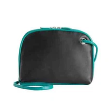 ili RFID-Blocking Two Tone Leather Crossbody Bag