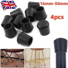 4 x Rubber Chair Ferrules AntiScratch Floor Protector Table Feet Leg Cap End 4Pk