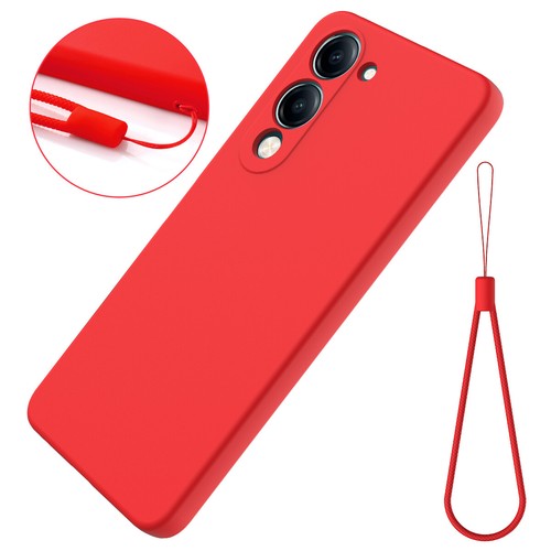 For ViVO Y04 4G, Luxury Soft Liquid Silicone Skin Touch Feel Back Case Cover - Picture 8 of 33