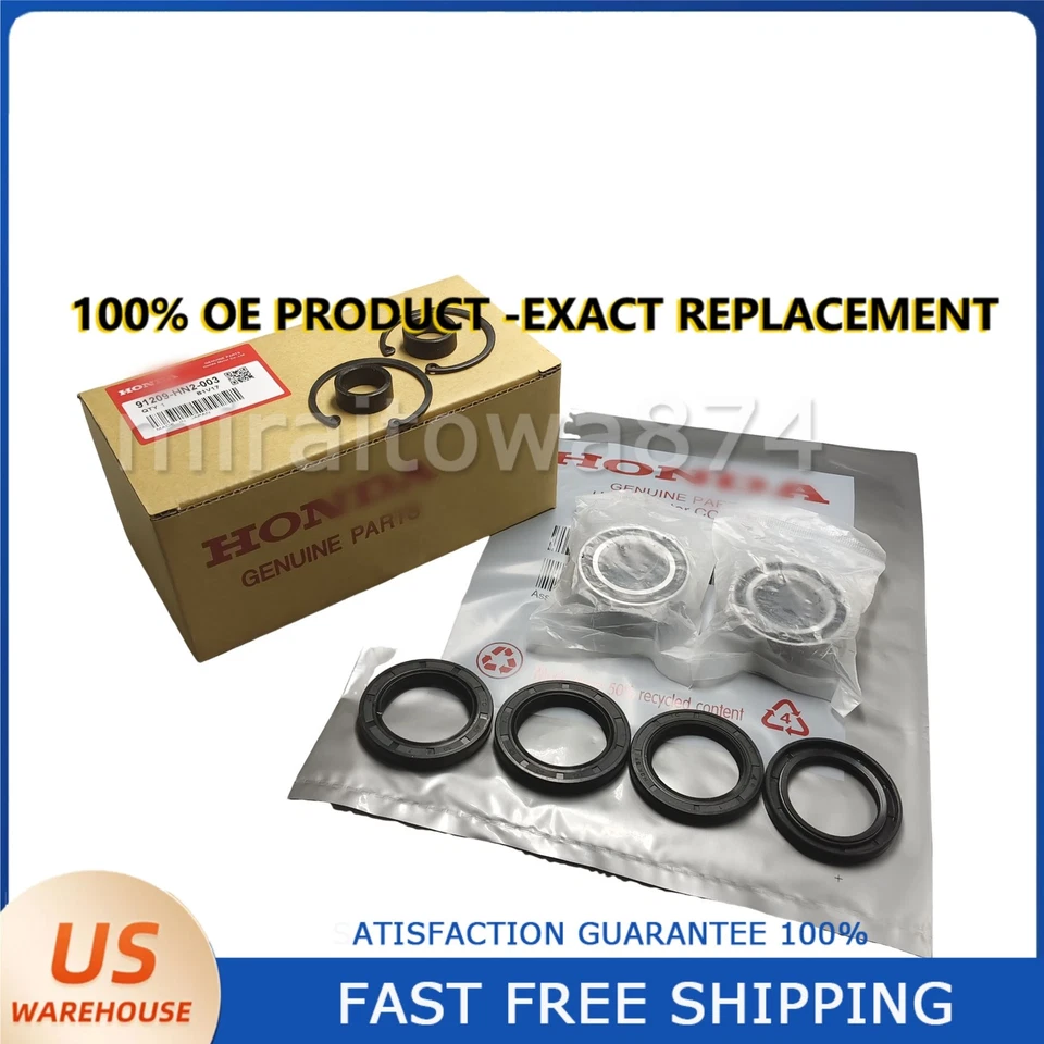 OEM Front Wheel Bearing & Seal For Honda Foreman 400 450 500 TRX400FW TRX450 New Foto 2 de 4