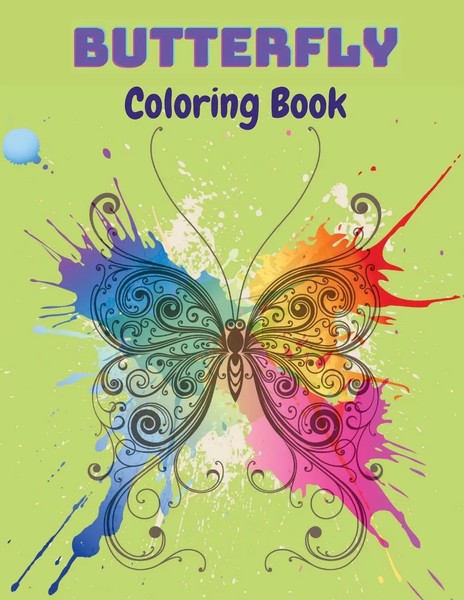 Butterfly Coloring Book Mike Stewart Taschenbuch Kartoniert / Broschiert 2021-image