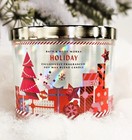 Bath & Body Works 3 Wick Candle. Holiday. Great for Christmas. 14.5 oz.  NEW
