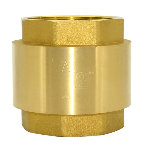 Brass Female Thread Spring Check Valve Horizontal Backflow Prevention DN50 2"