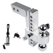 12500lbs 8 Droprise Adjustable Trailer Hitch For 2 Receiver 2-516 Ball