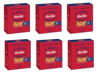 6X Barilla Mezze Penne Rigate Al Bronzo Bronze Gezogene Pasta 400G