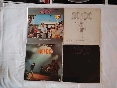 AC/DC  Lot Of Four LP Vinyl Records