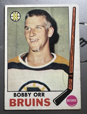 1969-70 Topps - Bobby Orr #24 No Player Stamp On Back Boston Bruins VG/VG+
