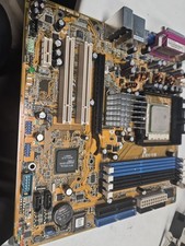 Asus A8N-VM REV 1.01 MOTHERBOARD WITH CPU AND HEATSINK AND I/0 SHIELD TESTED