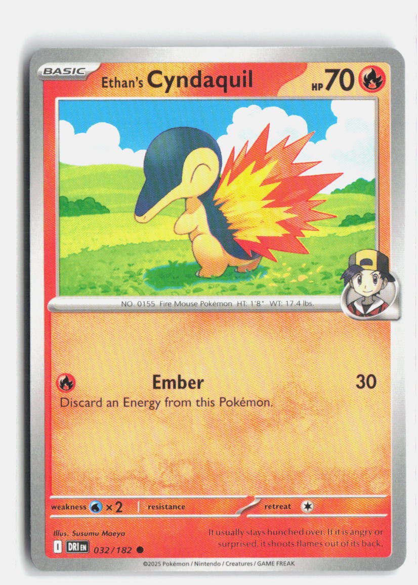 Ethan's Cyndaquil 032/182 Destined Rivals Common Pokemon NM | eBay