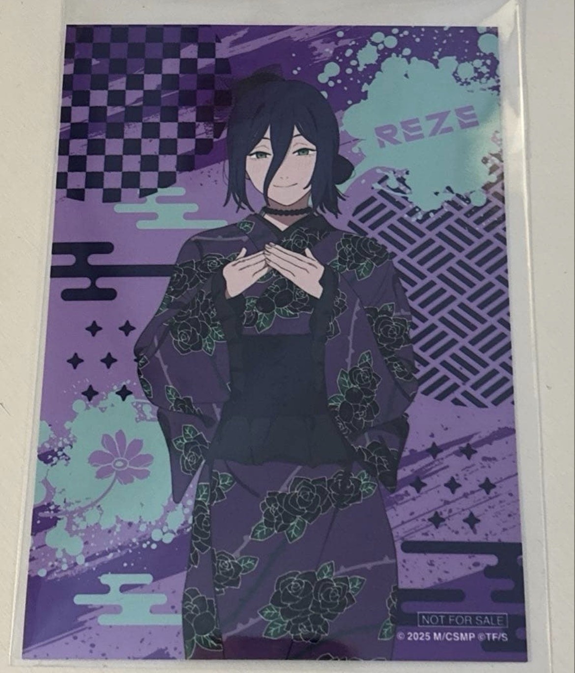 Chainsaw Man The Movie: Reze Arc OMATSURI Kimono Bromide Card Reze Purple