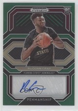 2021-22 Panini Prizm Draft Picks College Penmanship Green RaiQuan Gray Auto 2u3