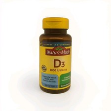 Nature Made Vitamin D3, 1000 IU 25m g , 100 Softgels - EXP 01/27