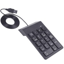 Numeric Keypad,USB Keypad, USB 18 Key Number Numeric Keypad Keyboard for Lapt...