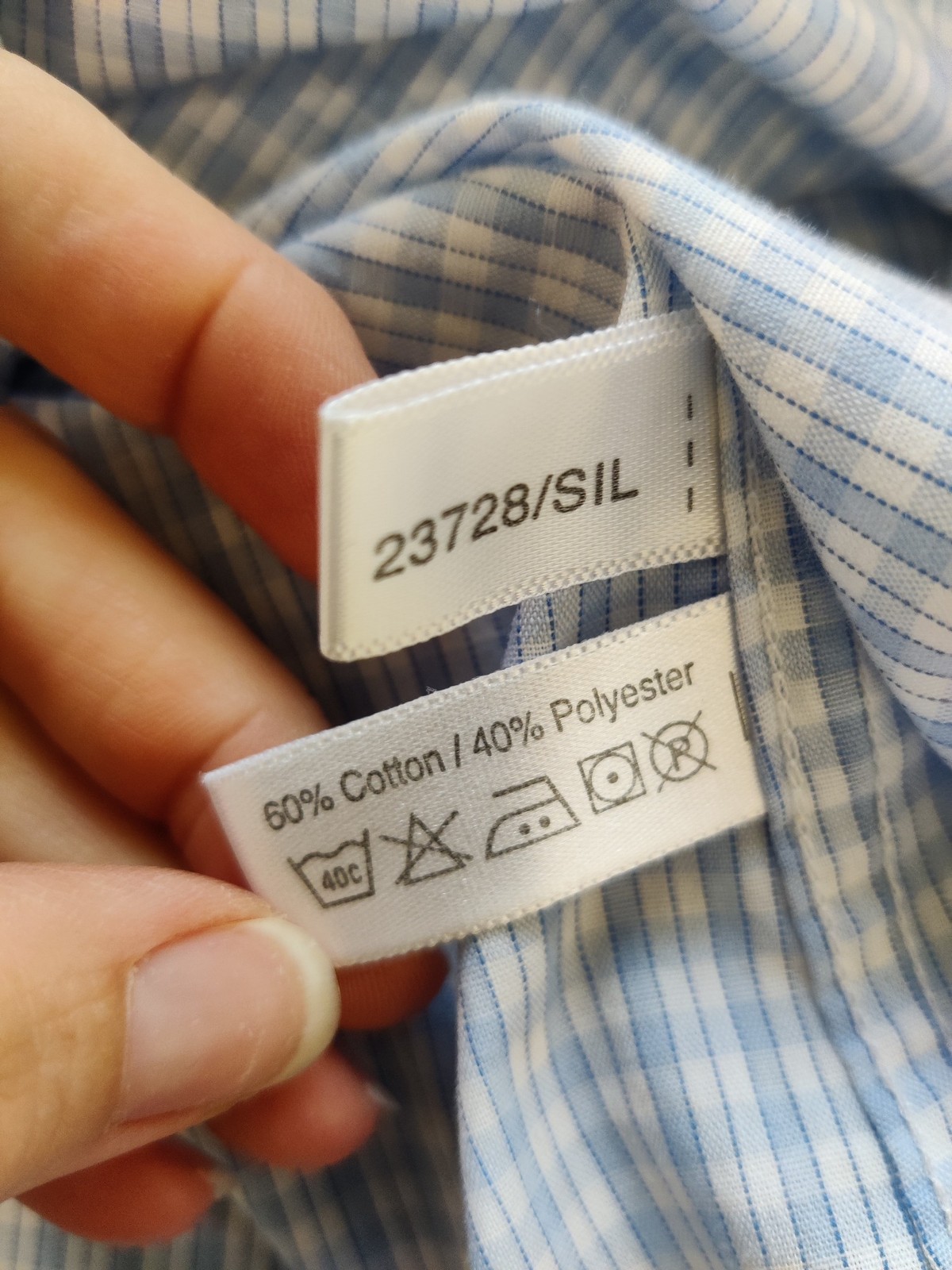 YVES SAINT LAURENT CAMICIA BLU GRANDE QUADRI MANICA CORTA FORMALE LAVORO REG FIT UOMO