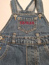 Vintage Y2K Guess Embroidered 18 month Denim Overalls
