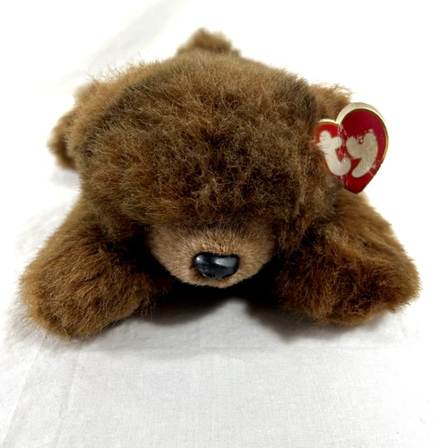 Ty - Plush Brown Bear - Vintage - Baby Paws - With Tags - 1996 - Retired