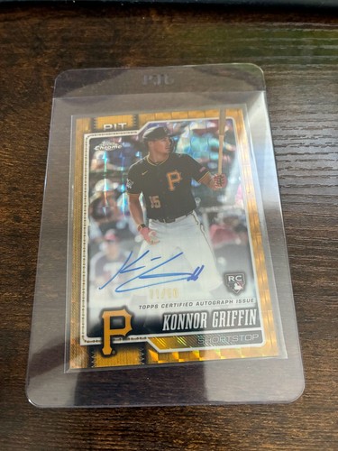 2026 Topps Chrome Konnor Griffin Gold Geometric Refractor Rookie Auto /50