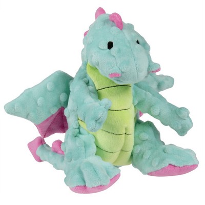 GoDog Dragons Extra Soft Plush Toy for Dogs with Chew Guard Technology for Stron