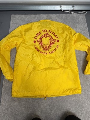 IT Chapter 2 Button Up Size XL TIME TO FLOAT COME BACK AND PLAY YELLOW PENNYWISE