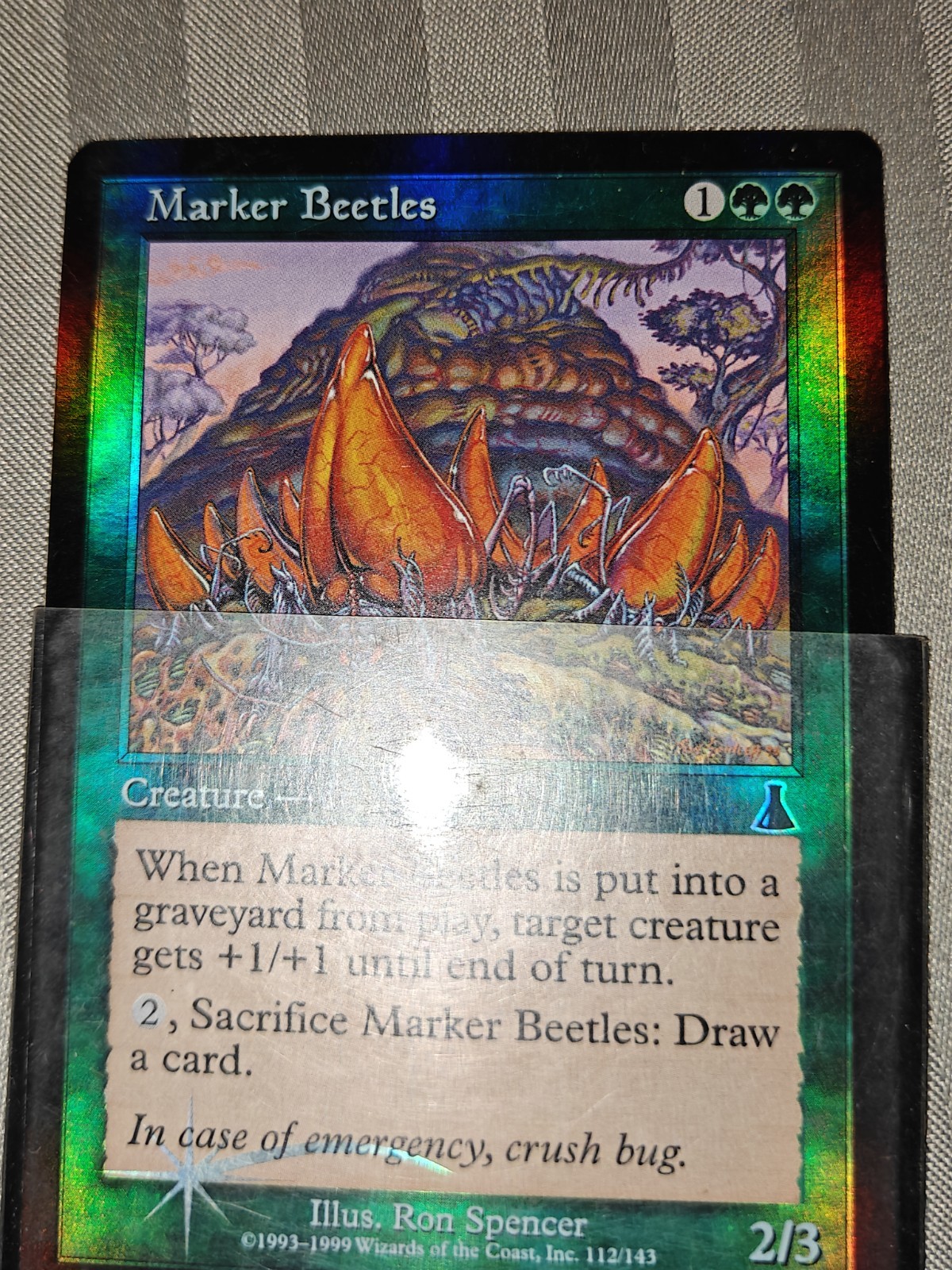 Marker Beetles - NM Foil - Magic the Gathering MTG - Urza's Destiny M-283