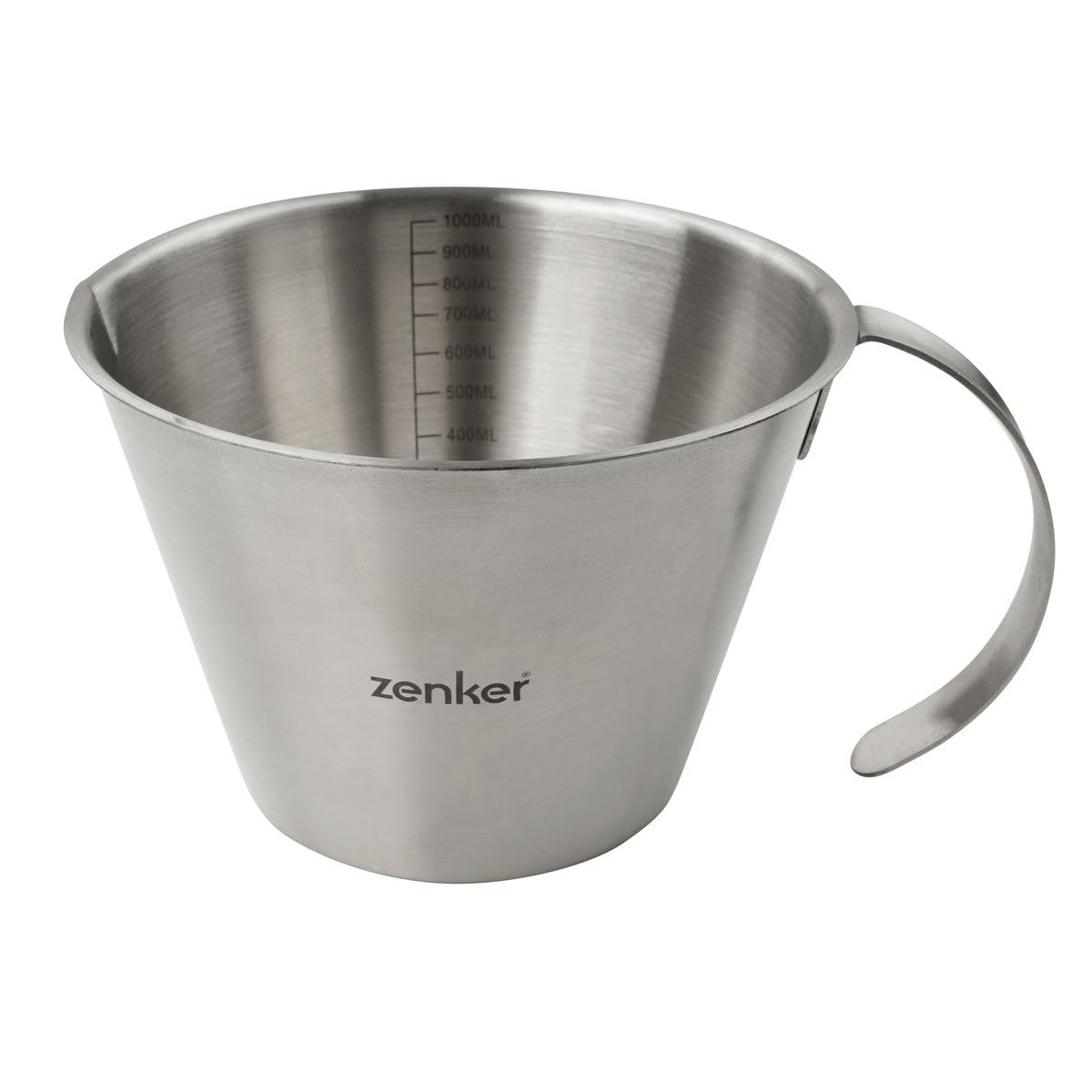Verre doseur de pâtisserie 1L en inox pour mesurer les liquides