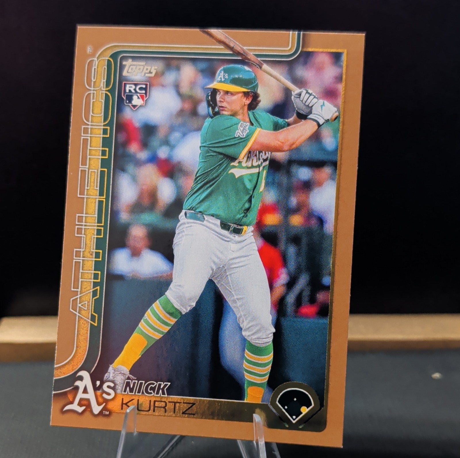 Topps 2025 Update Nick Kurtz Rookie Gold #US201 /2025 Oakland Athletics