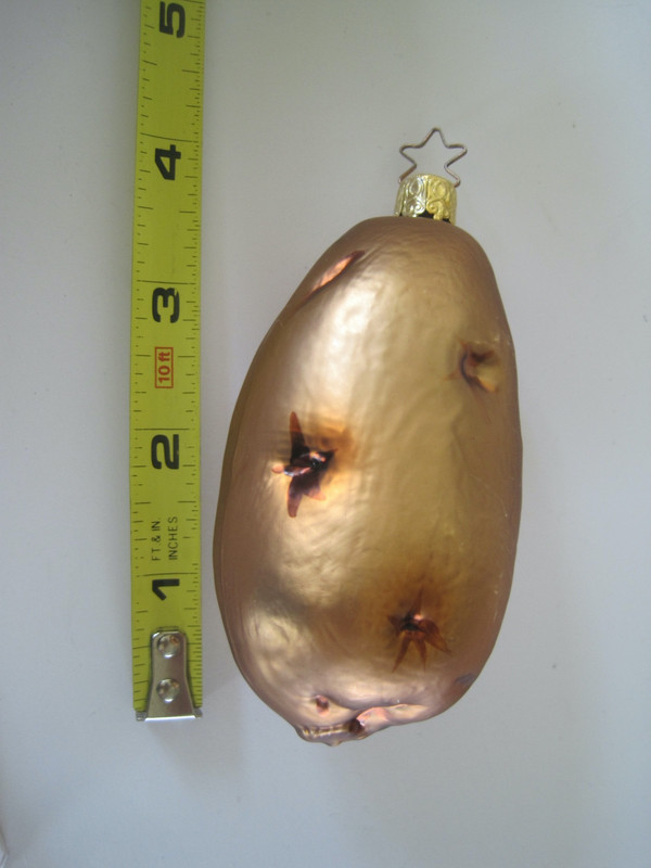 Inge Glass Christmas Ornament Potato