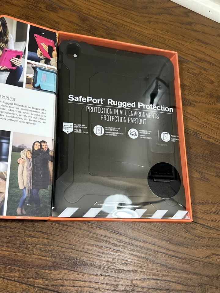 NEW Targus SafePort Rugged Protection BLACK iPad Case iPad Pro 9.7” iPad Air 2 - Image 3 of 4