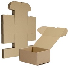 Brown Corrugated Cardboard Shipping Boxes 8x6x4 Inches Box Set of 20 Brown
