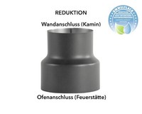 Ofenrohr Reduzierung Bertrams Ø 130-120 Mm Senotherm Uht-Hydro Gussgrau