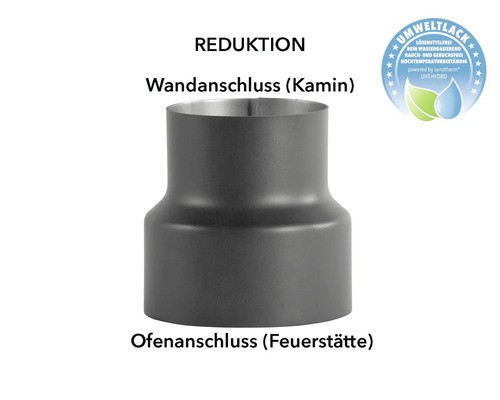 Ofenrohr Reduzierung Bertrams Ø 130-120 Mm Senotherm Uht-Hydro Gussgrau-image
